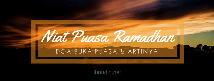 Niat puasa ramadhan