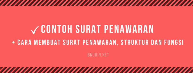 contoh surat penawaran