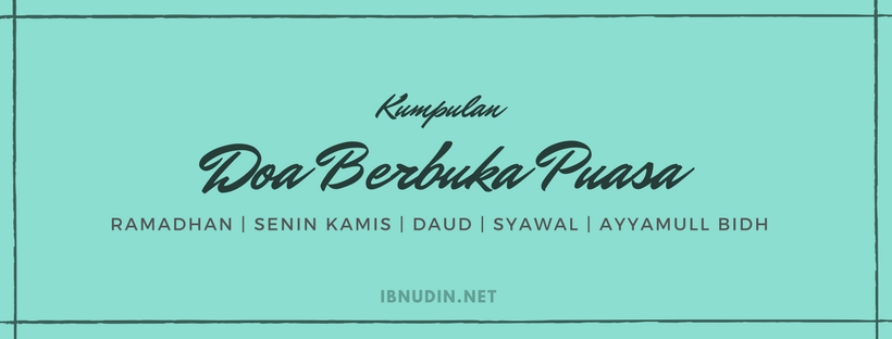 doa berbuka puasa